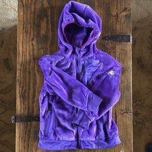 Girls purple Sherpa fleece Snozu jacket